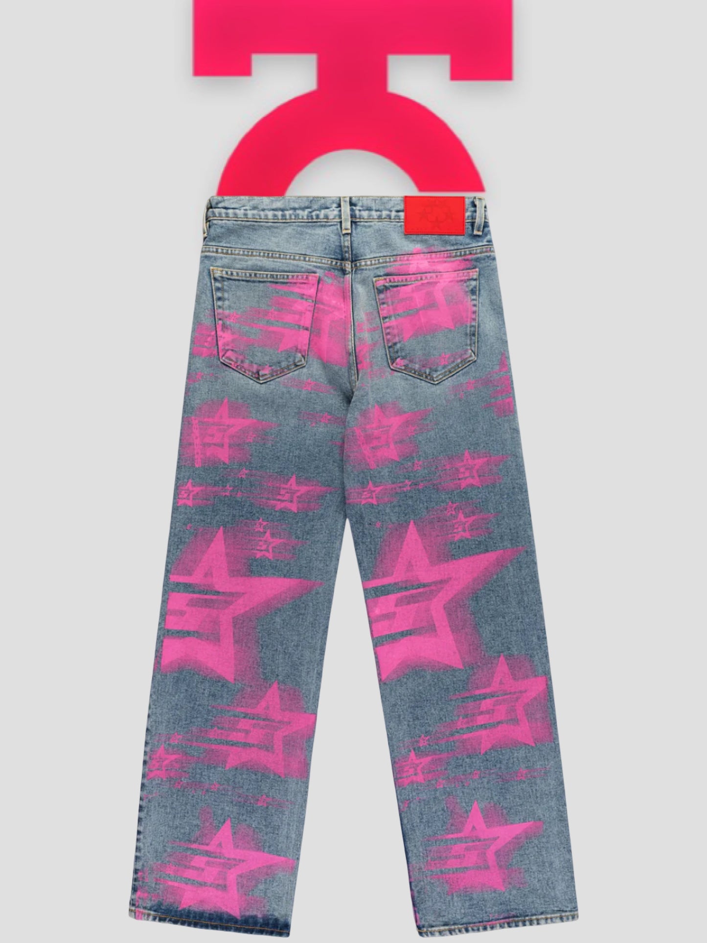 Sp5der 5 Star Blur Light Wash Denim