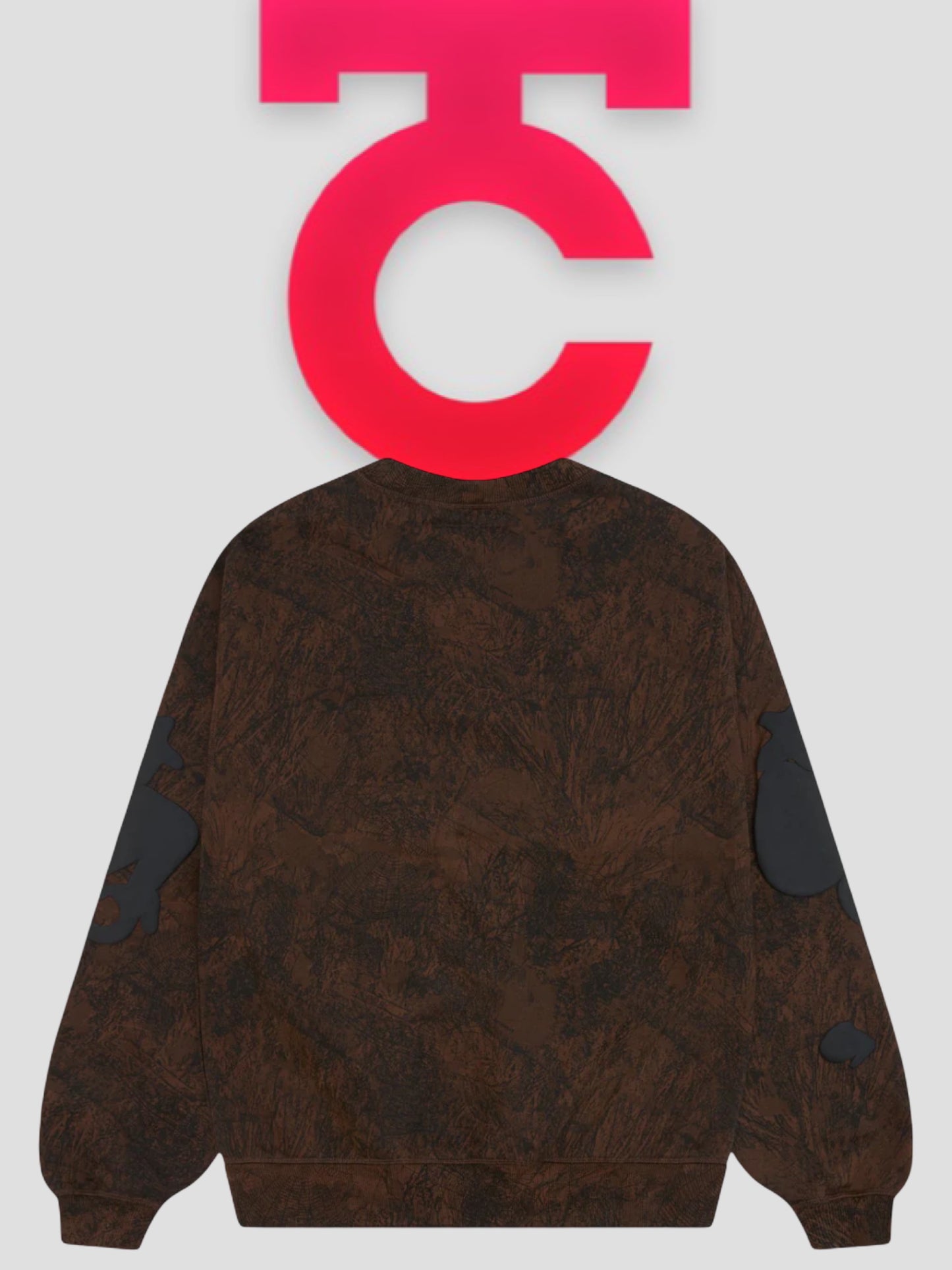 Sp5der Real Tree Camo Beluga Crewneck Brown