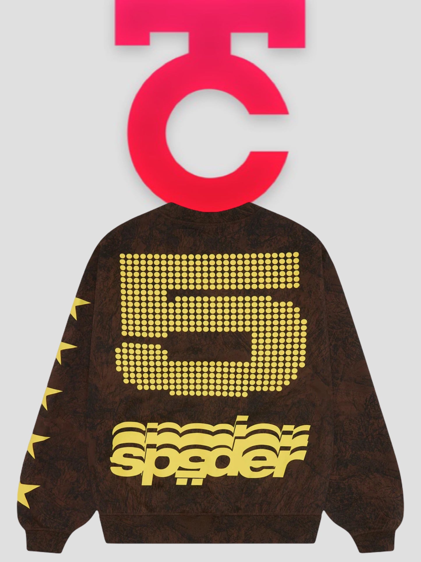 Sp5der Real Tree Camo 5 Crewneck Brown