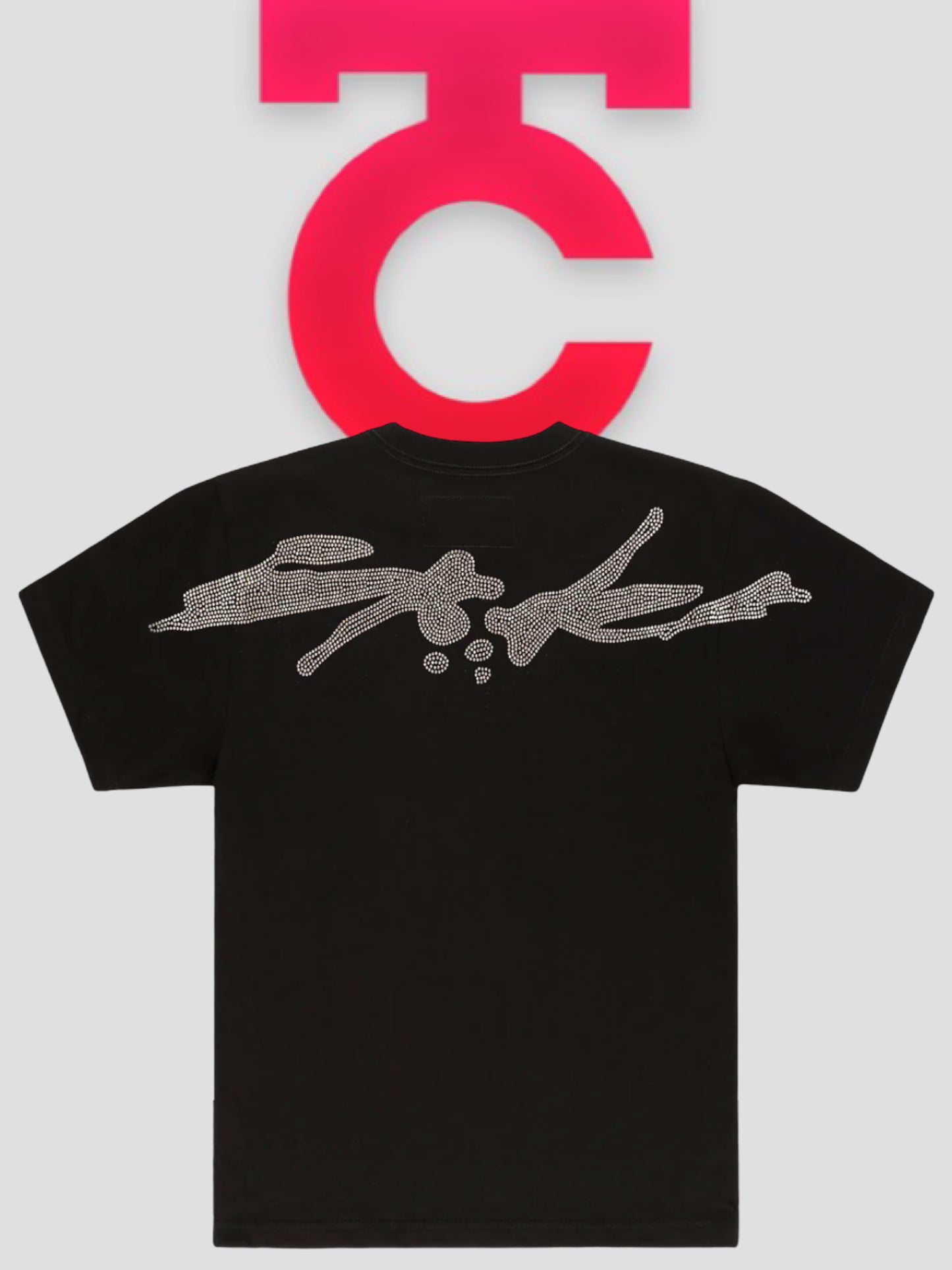 Sp5der TM Rhinestone Tee black