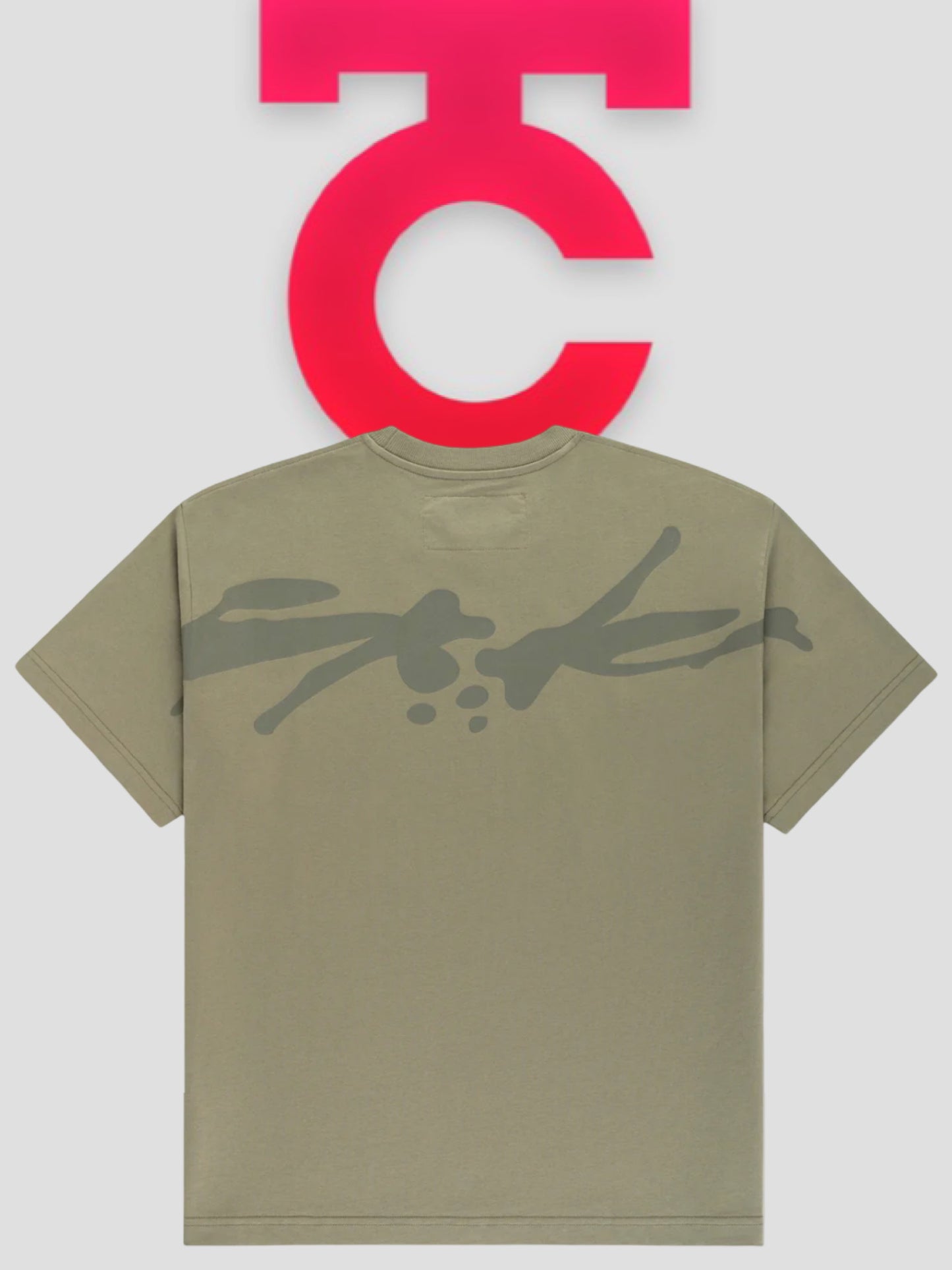 Sp5der TM Tee Olive Green