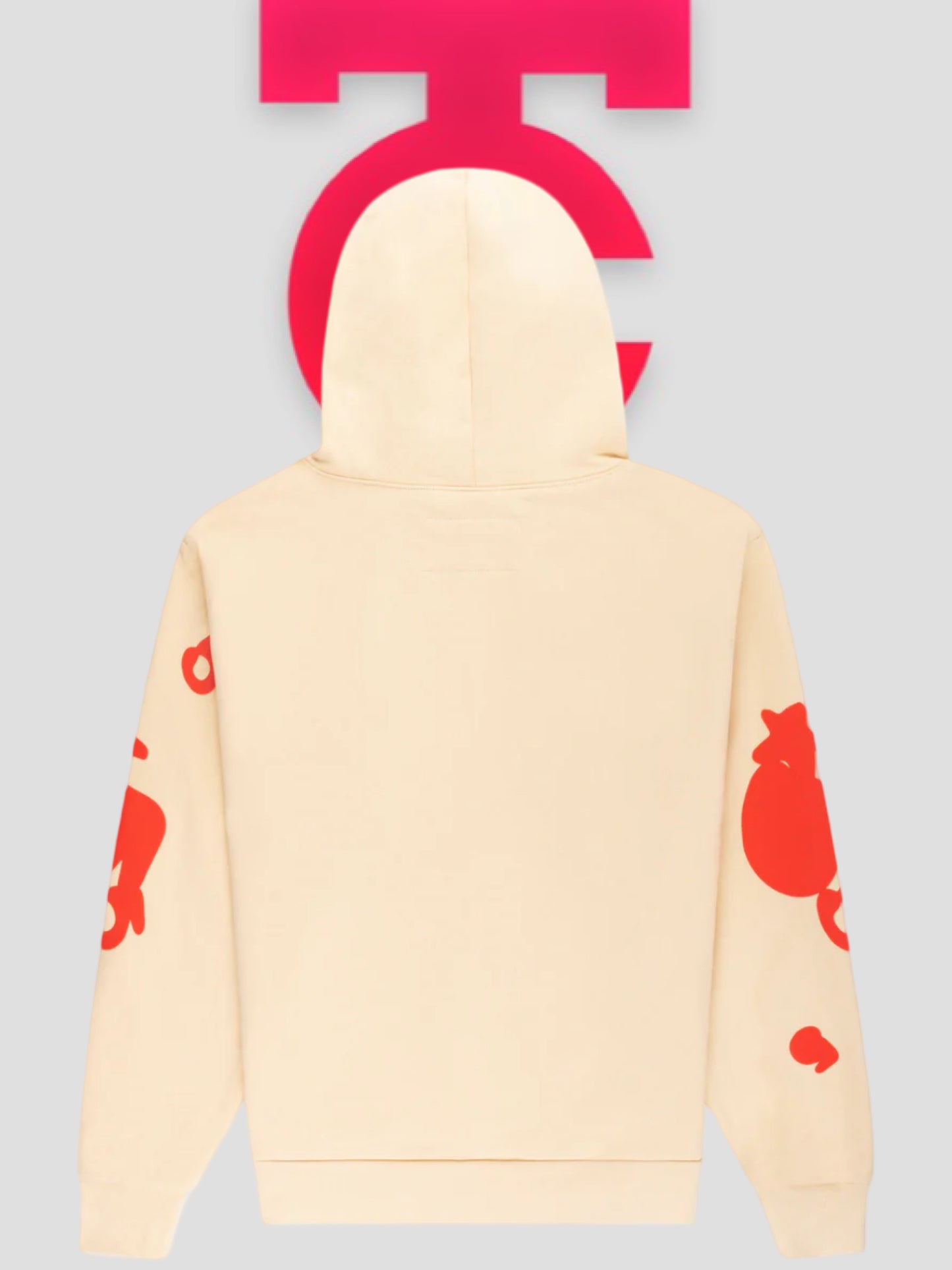 Sp5der Beluga Hoodie Biege / Red