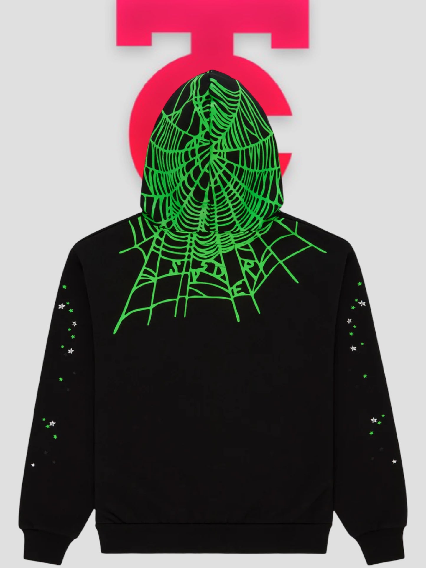 Sp5der Heavy Web Hoodie Black