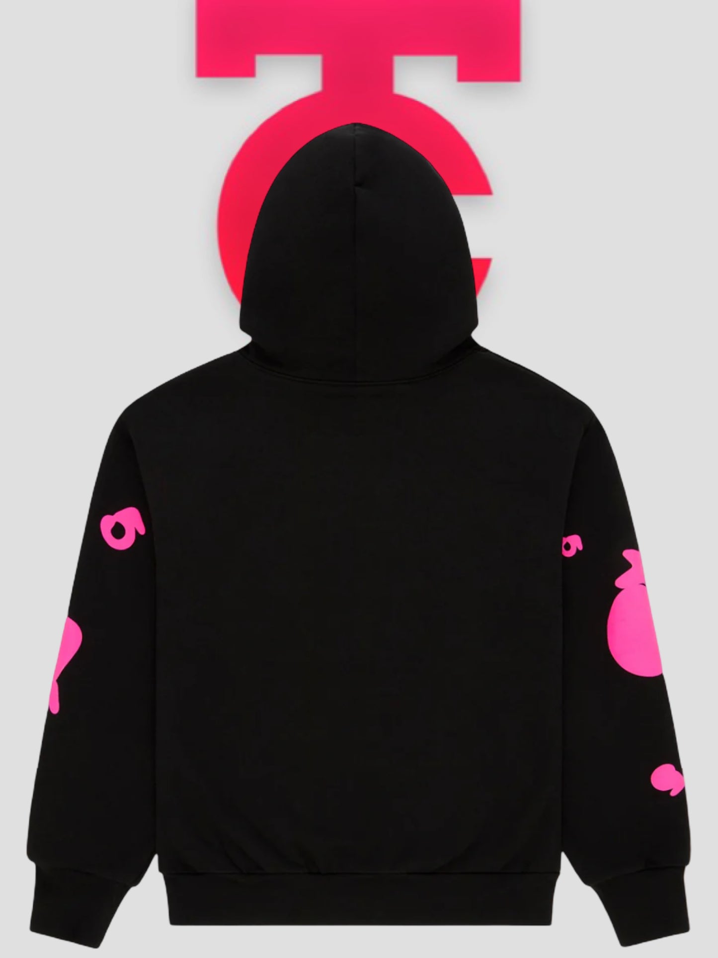 Sp5der Beluga Angel Number Hoodie Black