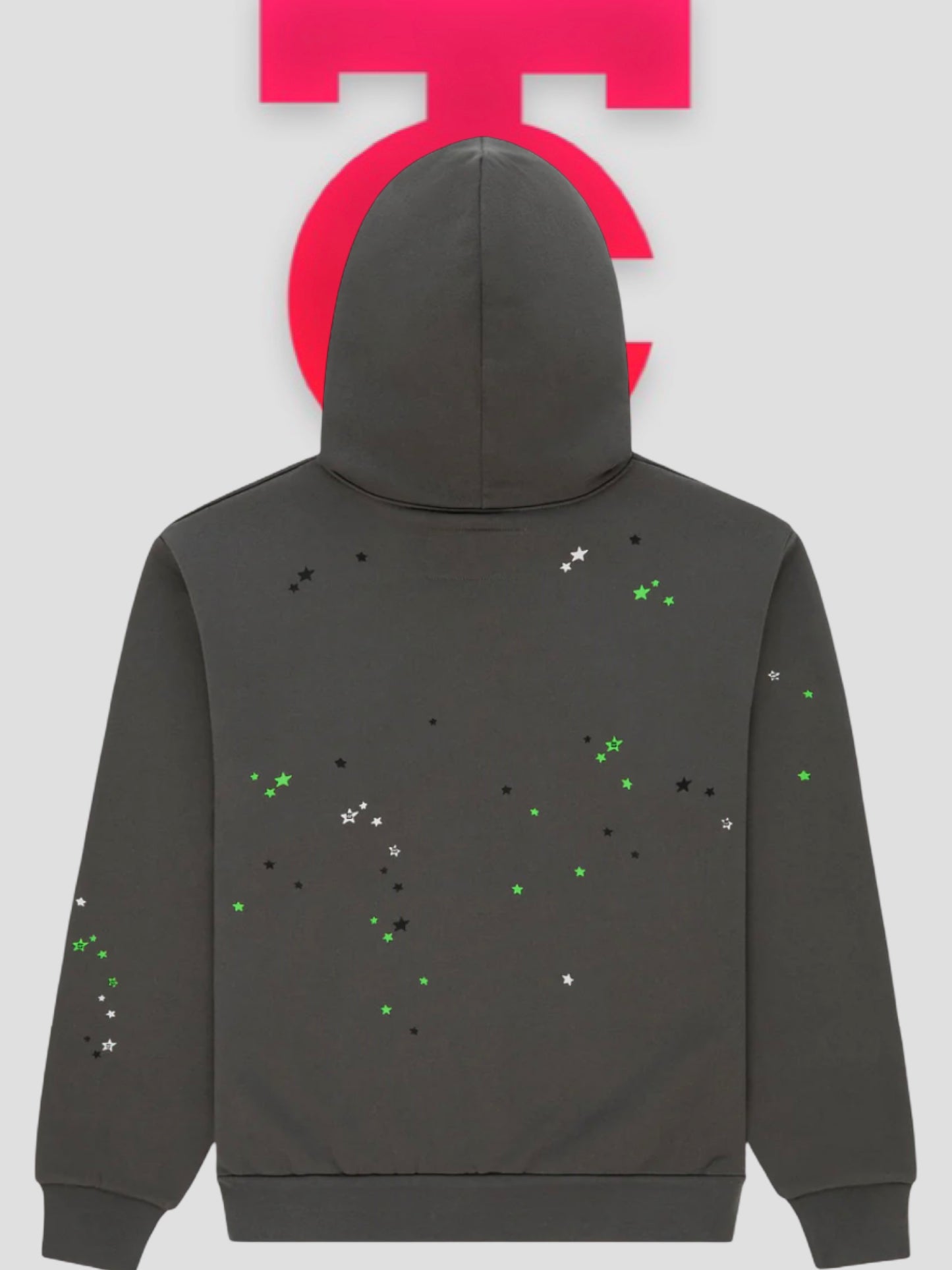 Sp5der Punk Hoodie Slate Grey