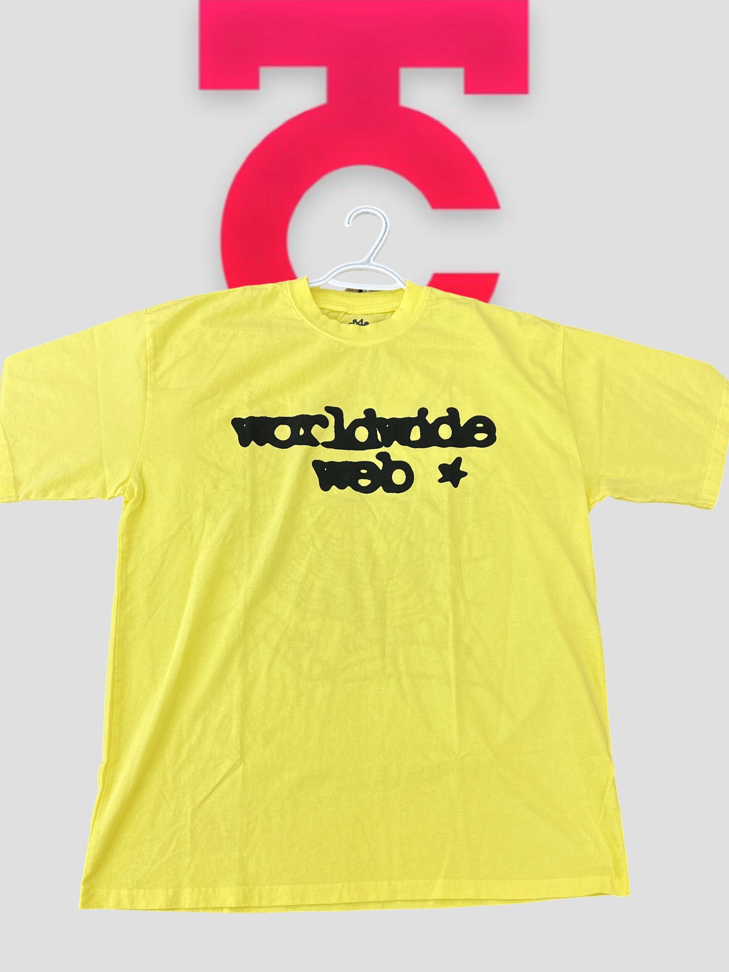 Sp5der "Worldwide Web" Tee Yellow