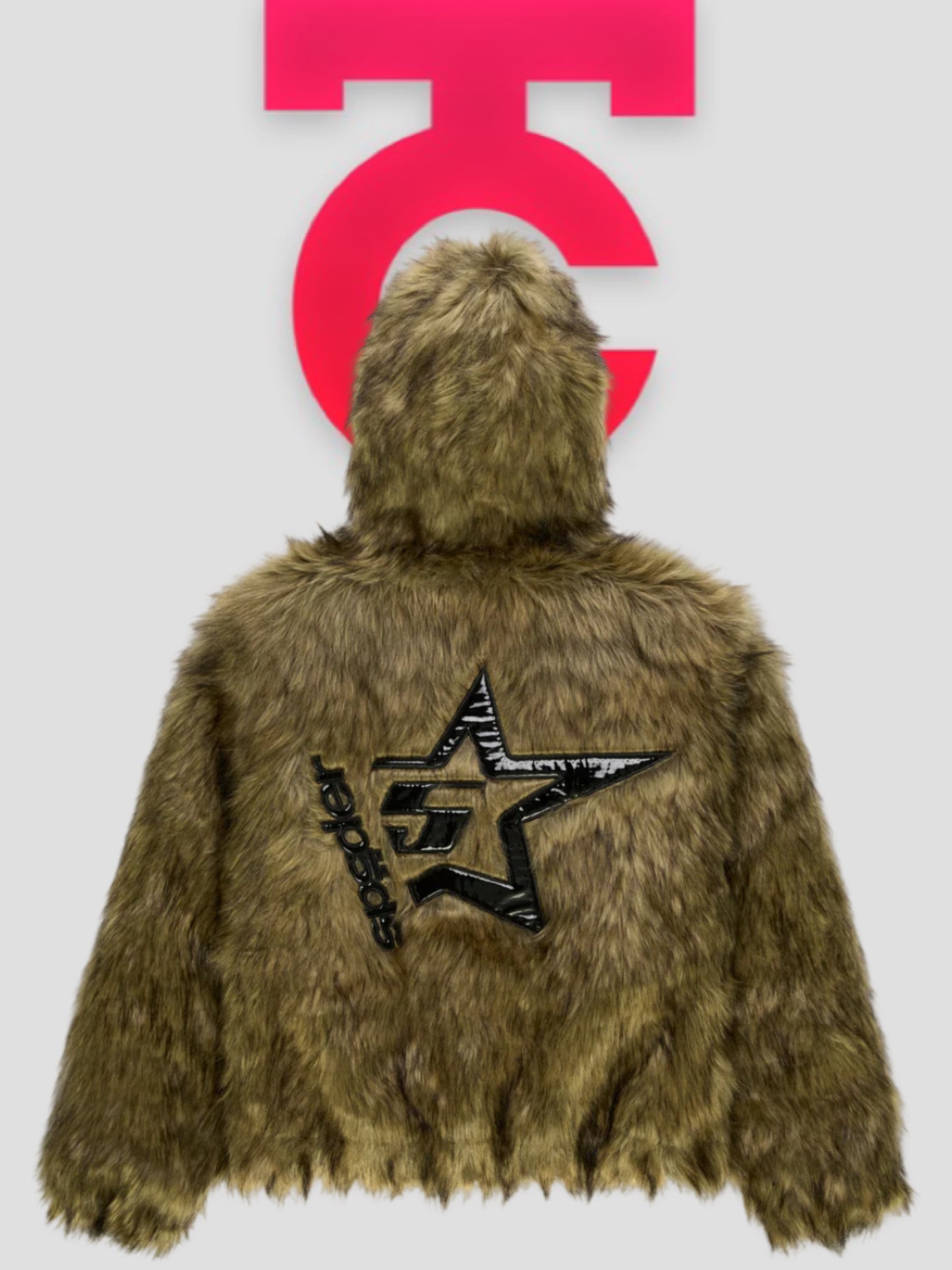 Sp5der Faux Fur Jacket