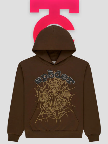Sp5der Rhinestone OG Web V2 Hoodie