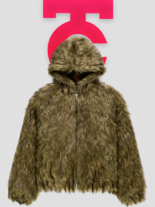 Sp5der Faux Fur Jacket