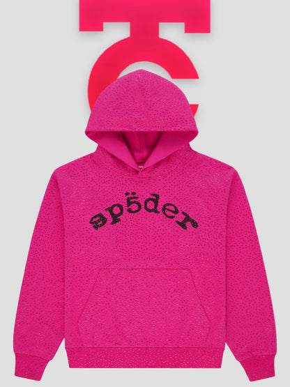 Sp5der VVS Hoodie Pink