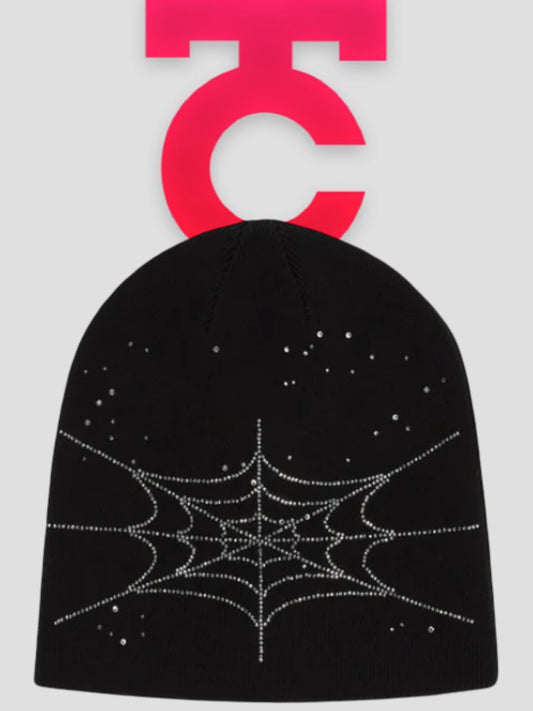 Sp5der Rhinestone Silk Skully