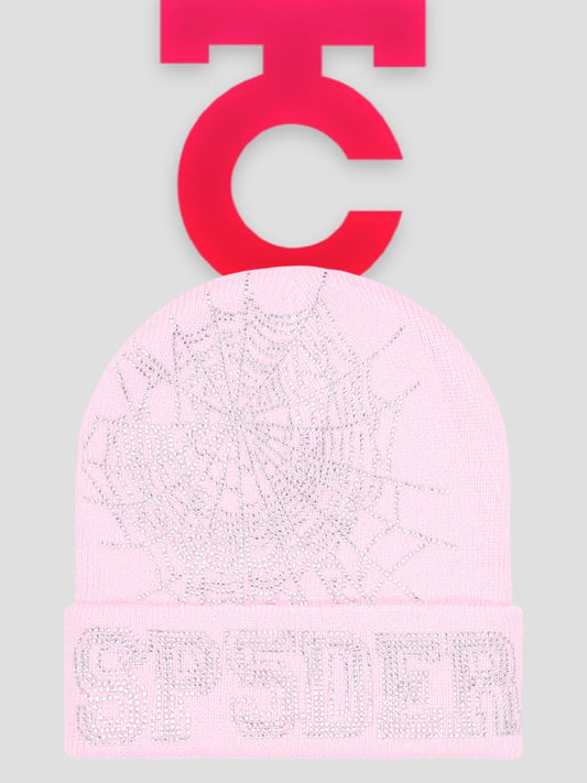 Sp5der OG Web Rhinestone Beanie