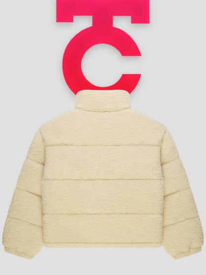 Sp5der Sherpa Puffer Jacket Cream