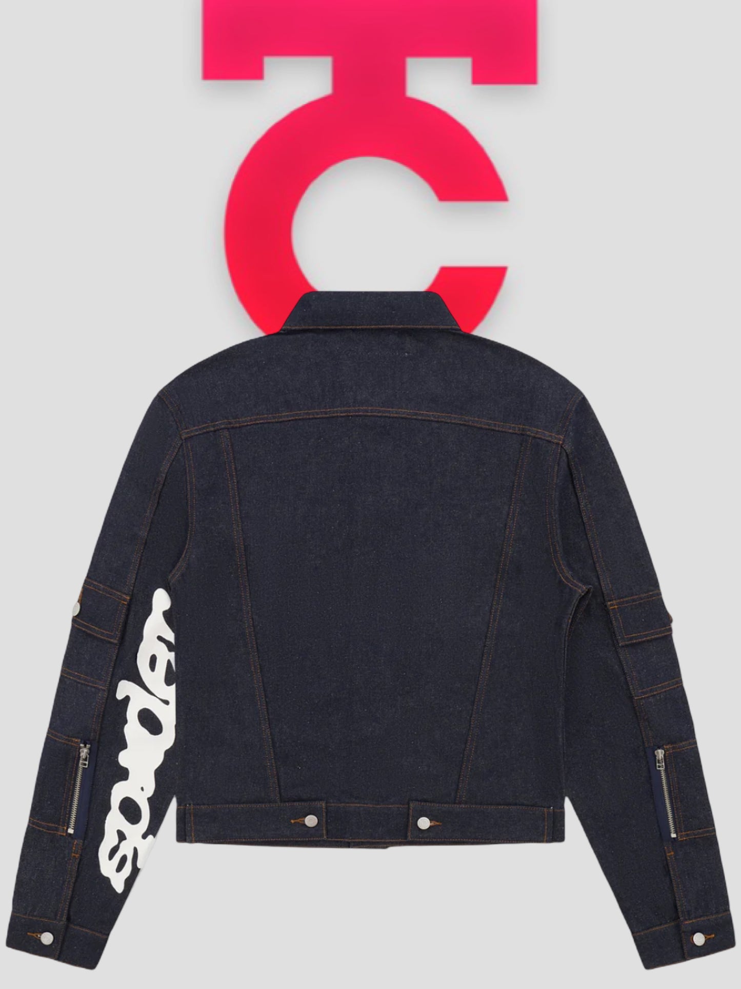 Sp5der V3 Denim Jacket Dark Wash