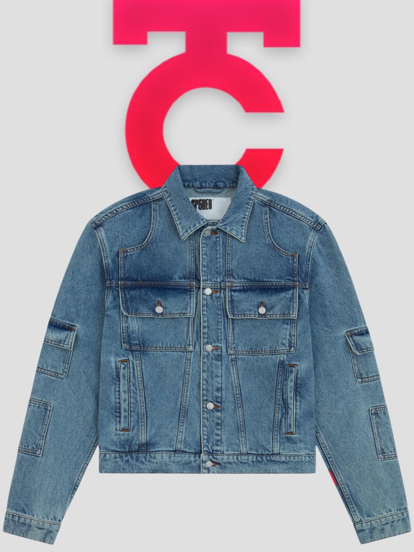 Sp5der V3 Denim Jacket Light Wash