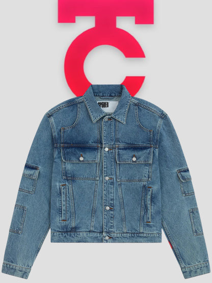 Sp5der V3 Denim Jacket Light Wash