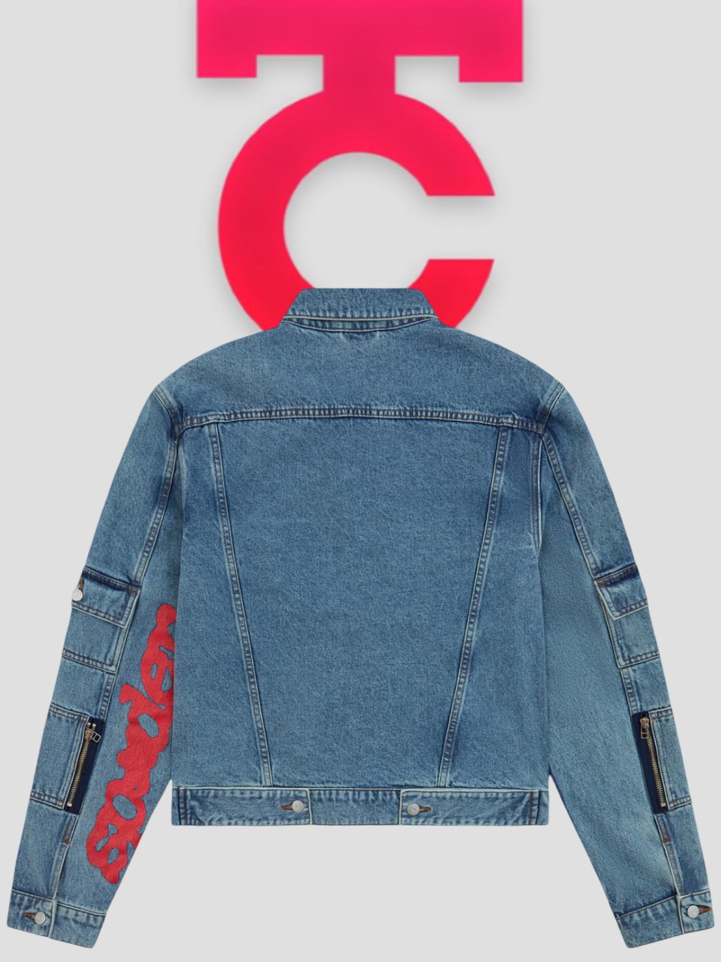 Sp5der V3 Denim Jacket Light Wash