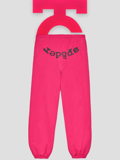Sp5der Legacy Sweatpants Pink (Black Print)