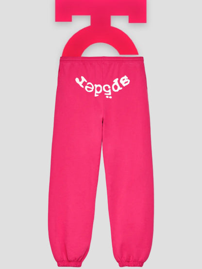 Sp5der Legacy Sweatpants Pink (White Print)