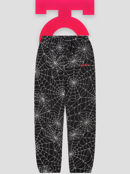 Sp5der Embroidered AOP Sweatpants Black