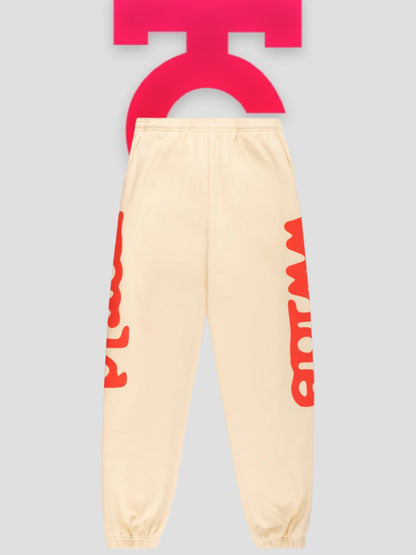 Sp5der Beluga Sweatpants Biege / Red