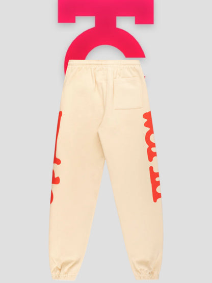 Sp5der Beluga Sweatpants Biege / Red