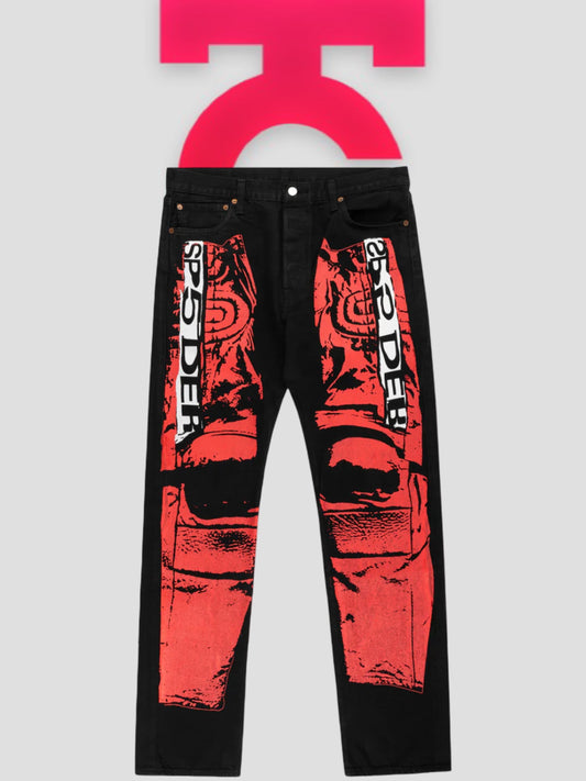 Sp5der Painted Moto Denim