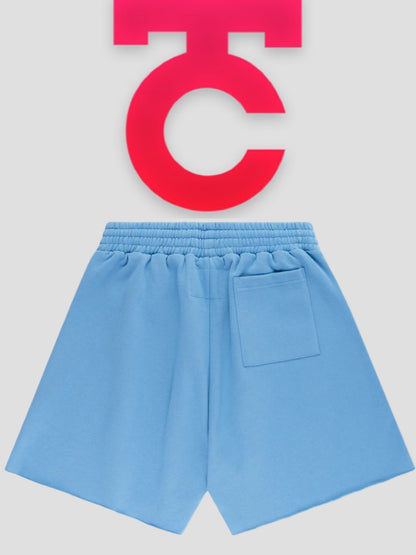 Sp5der OG Web V2 Sweatshort Dusty Blue