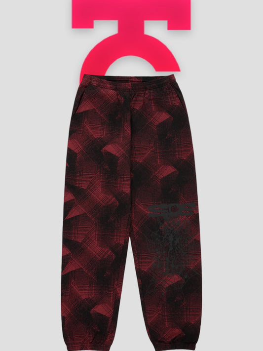 Sp5der Plaid Sweatpants