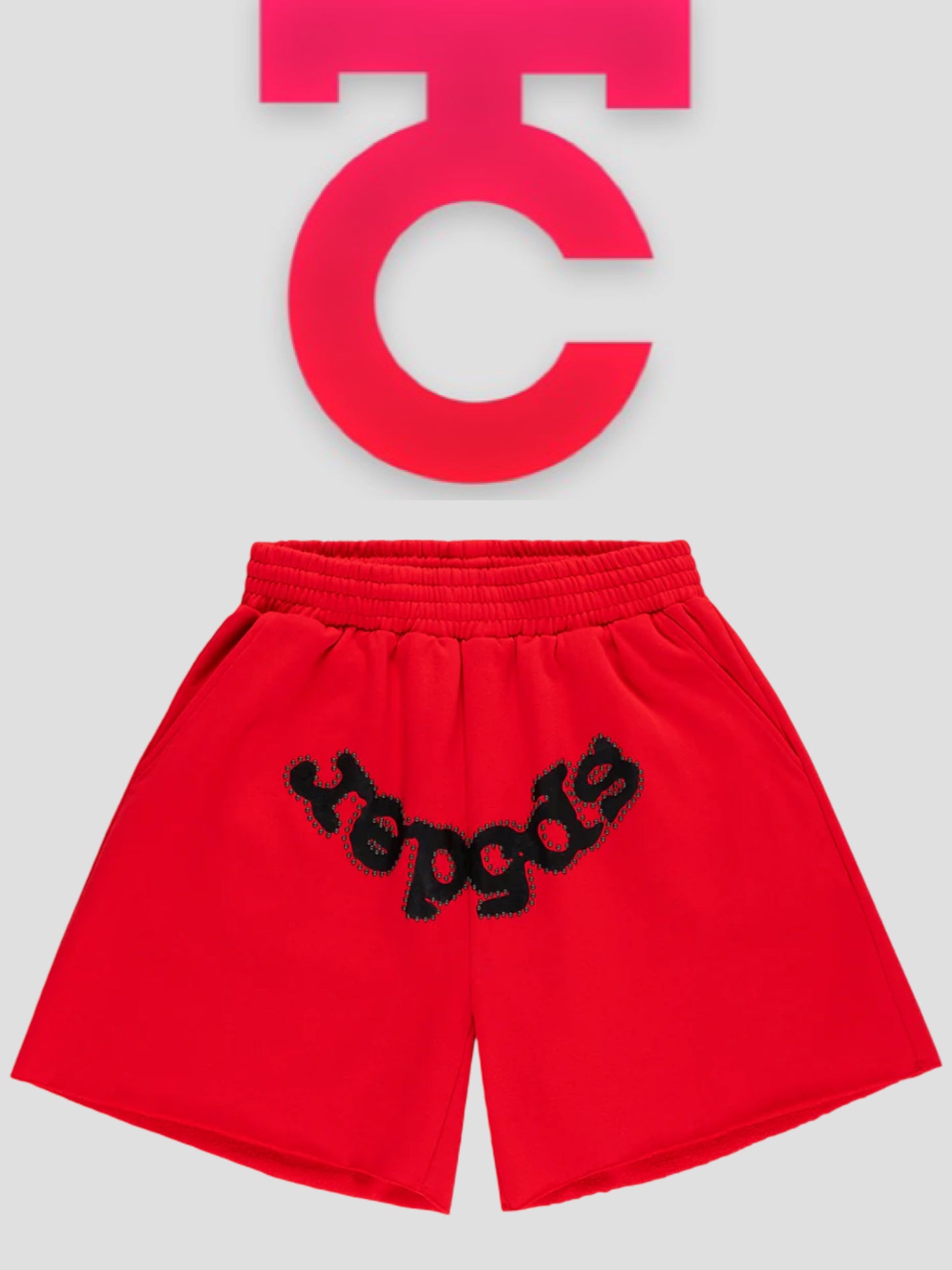 Sp5der Studded Sweatshorts