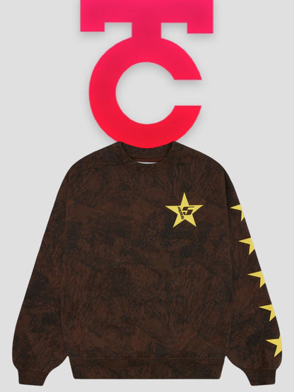Sp5der Real Tree Camo 5 Crewneck Brown