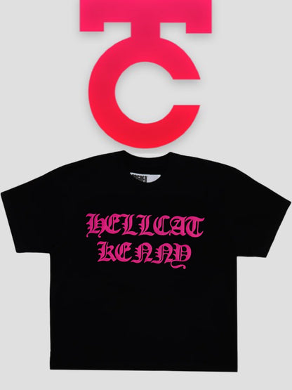 Sp5der Hellcat Kenny Tee Black / Pink