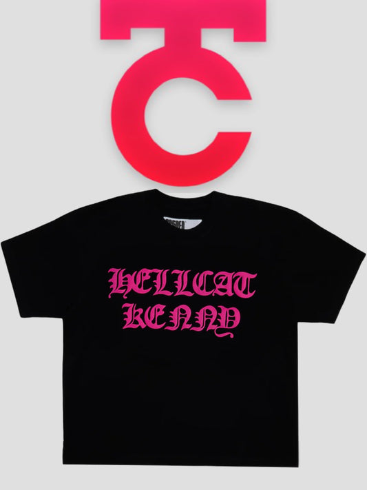 Sp5der Hellcat Kenny Tee Black / Pink