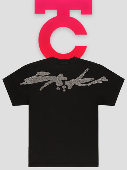 Sp5der TM Rhinestone Tee black