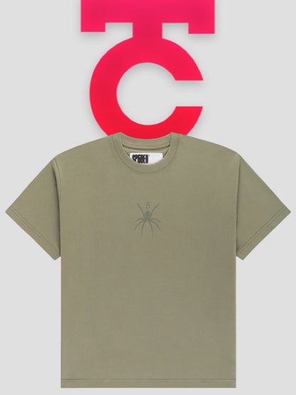 Sp5der TM Tee Olive Green