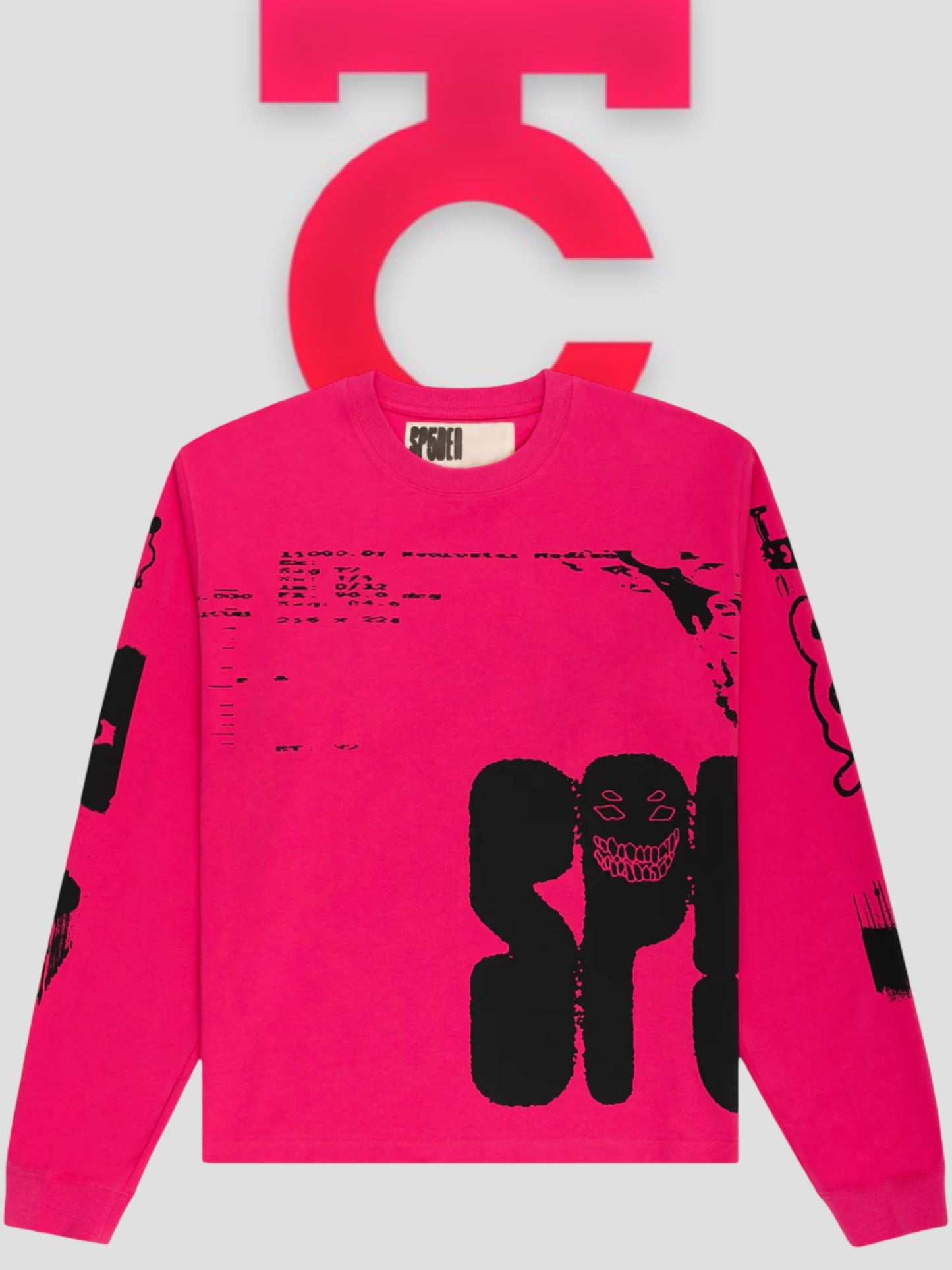 Sp5der X-ray Long Sleeve Pink