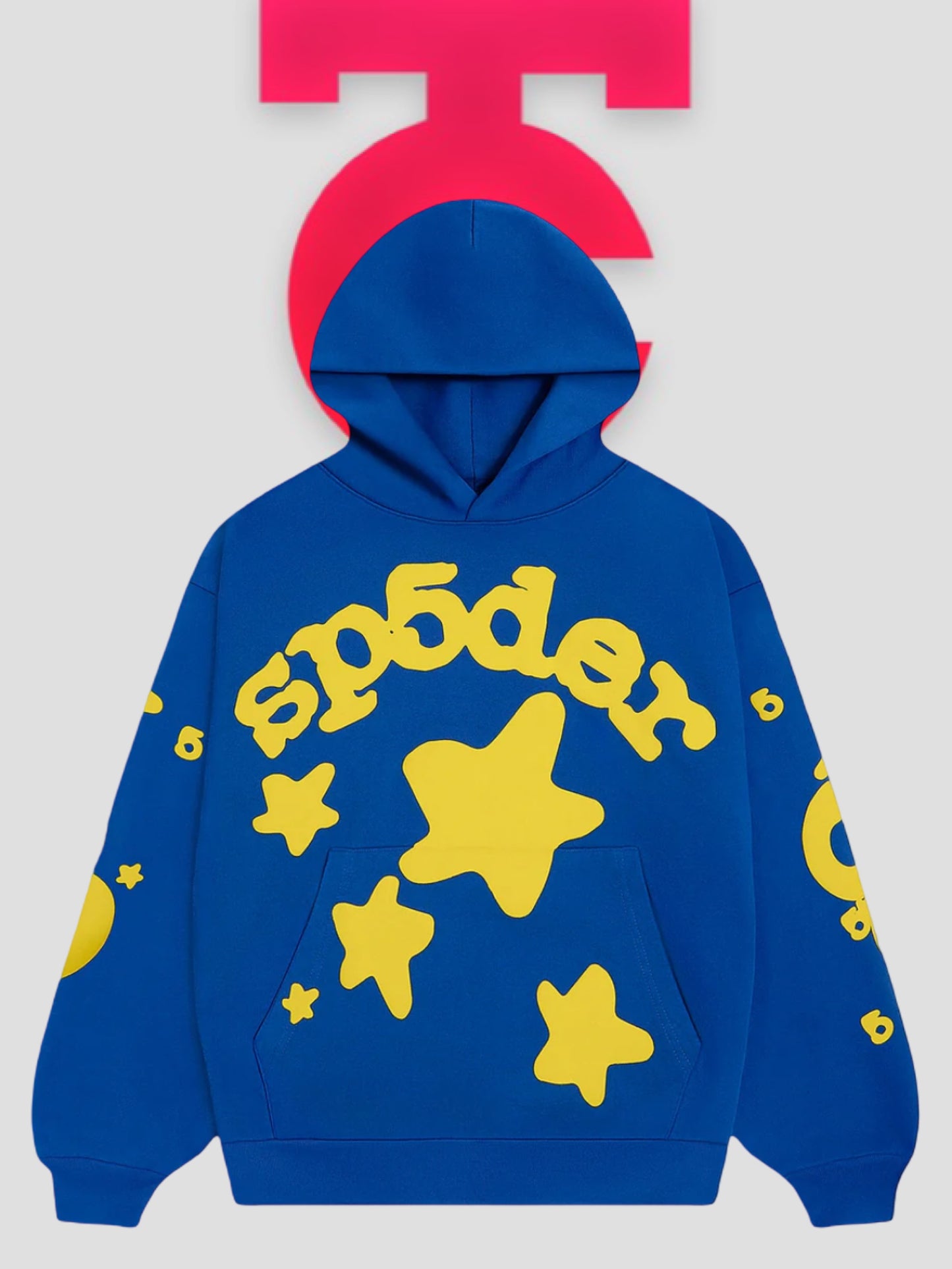 Sp5der Beluga Hoodie Blue / Yellow