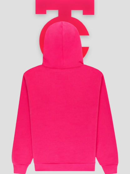 Sp5der Wait Rhinestone Hoodie Pink