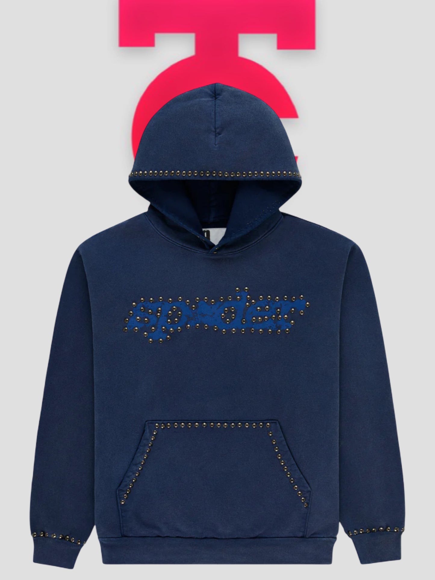 Sp5der Punk V3 Studded Hoodie