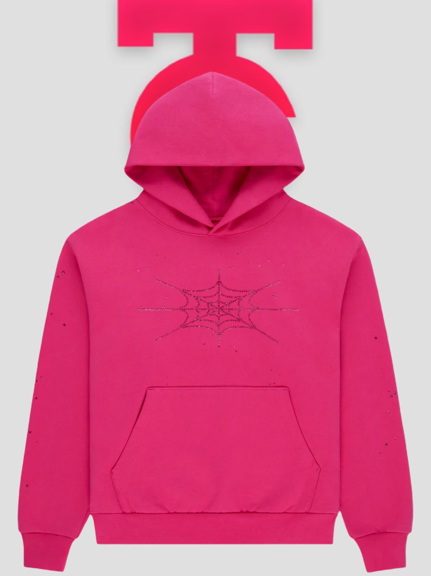 Sp5der Silk Rhinestone Hoodie