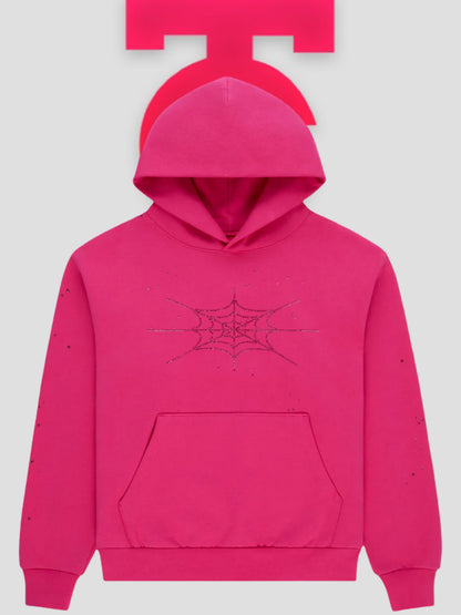 Sp5der Silk Rhinestone Hoodie