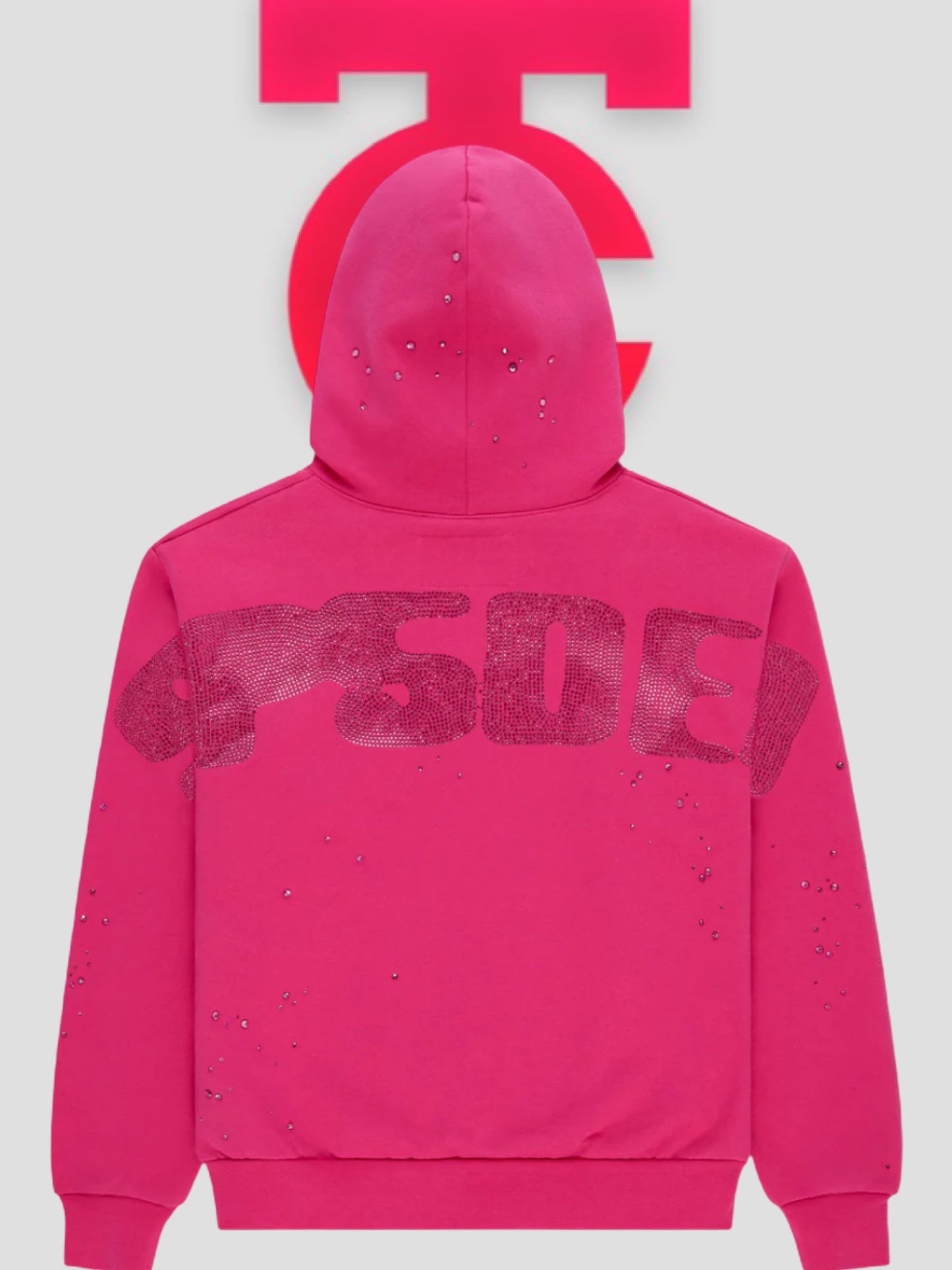 Sp5der Silk Rhinestone Hoodie