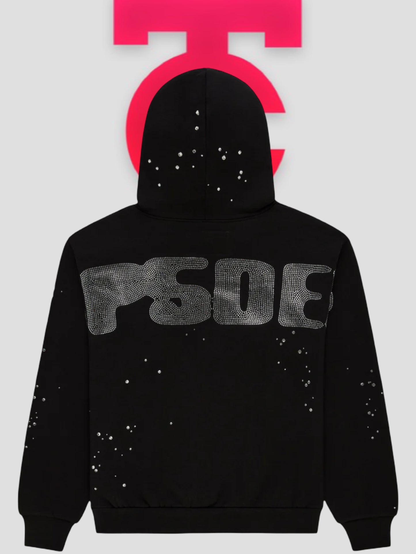 Sp5der Silk Rhinestone Hoodie