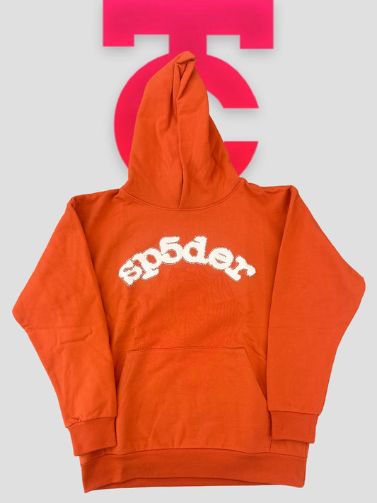 Sp5der OG Web Skittles Hoodie Orange