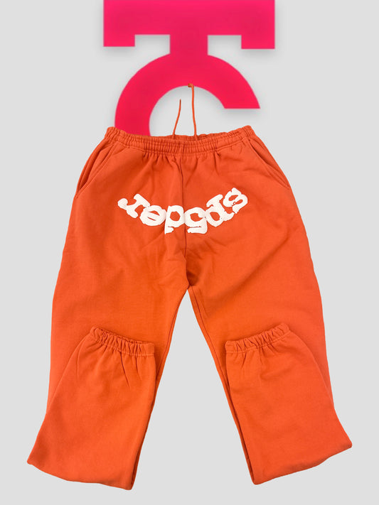 Sp5der OG Skittles Sweatpants Orange (FACTORY FLAW)