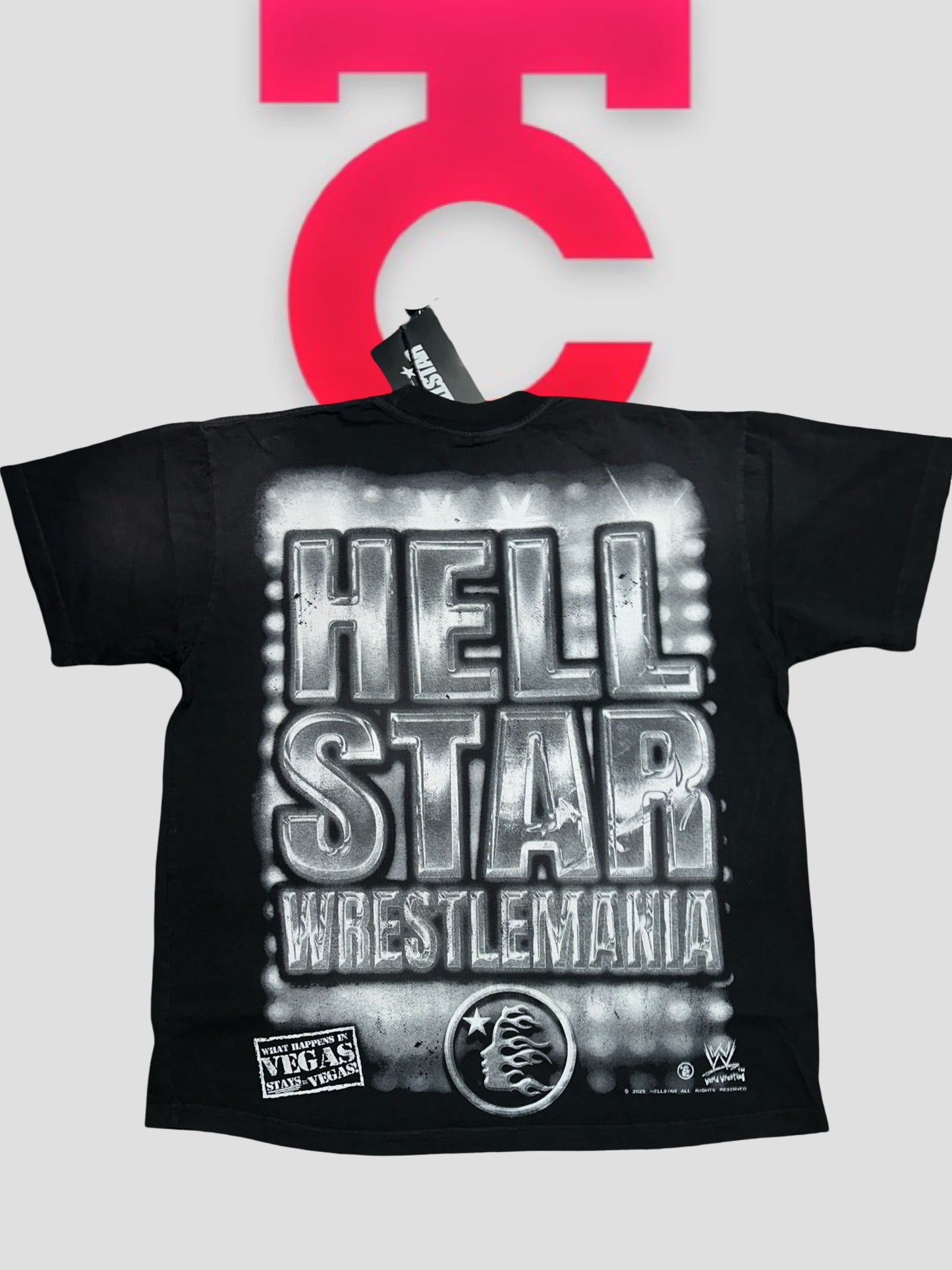 Hellstar x WWE Wrestlemania Tee Black