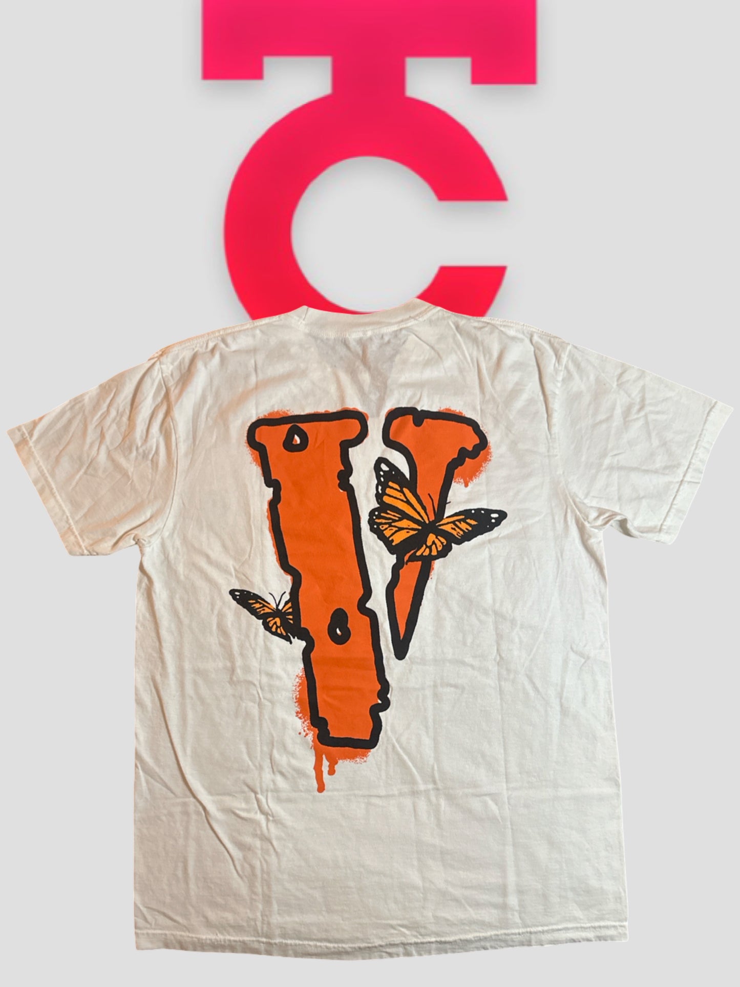 Juice WRLD x Vlone Butterfly Tee White