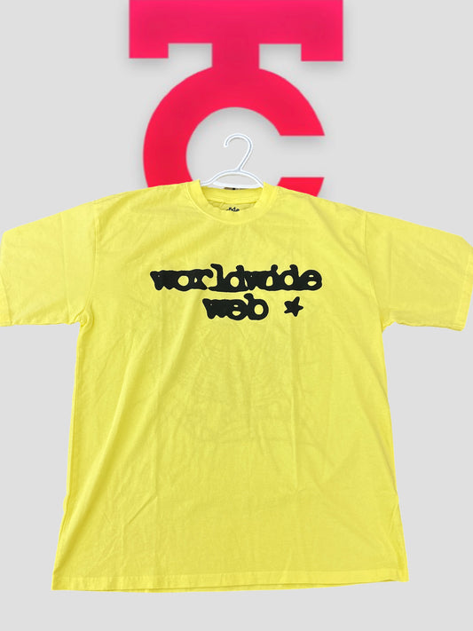 Sp5der "Worldwide Web" Tee Yellow