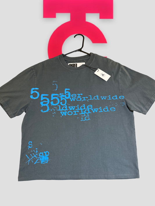 Sp5der 555 Tee Grey Blue White cover