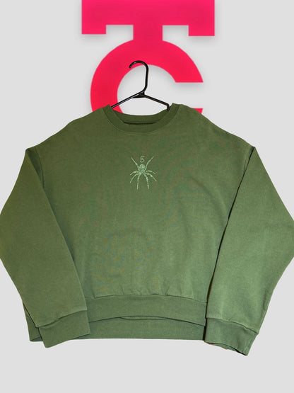 Sp5der Forest Green TM Crewneck cover